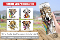 Witty Coastal Dog Tumbler Product Image 1