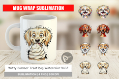 Summer Treat Dog Mug Wrap Product Image 1