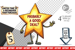 Witty Warning Signs and Icons Clipart Product Image 1