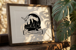 Magical Wizard Castle SVG, School of Witchcraft. Product Image 5