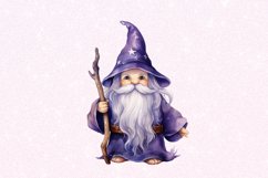 Cute Wizard Watercolor Sublimation Clipart Product Image 6