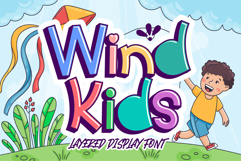 Wind Kids - Layered Display Font Product Image 1