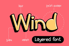 Wind Kids | 3D Layered Cute Webfont for Kids Websites Product Image 4