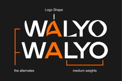 Walyo editoral Industrial Logo Typeface Product Image 7