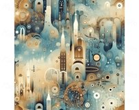 Collection of seamless patterns in soft neutral colors Product Image 9