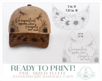 Dragonflies Appear Baseball Cap Hat Burning Design Product Image 2