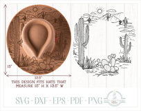 The Desert Hat Burning Design - Pyrography Product Image 2