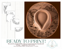 Highland Cow and Farmland Hat Burning Pyrography Desig Product Image 2