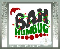 Bah Humbug - A Christmas Wavy Text Retro Style SVG Product Image 2