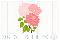 Dahlia Bouquet, Flowers SVG Product Image 1