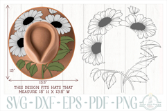 Daisies Hat Burning Design - Pyrography Product Image 1