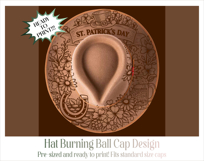 St Patricks Day Hat Burning Design Product Image 4