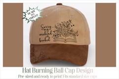 Weekend Booked Baseball Cap Hat Burning Design Product Image 4