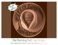 Tree of Life Hat Burning Design - For Pyrography Product Image 4