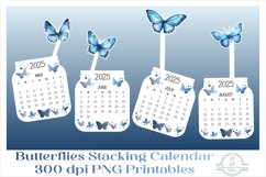 2025 Butterflies Calendar Desktop PNG, Print Then Cut files Product Image 3