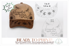 Dragonflies Appear Baseball Cap Hat Burning Design Product Image 1