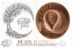 Tree of Life Hat Burning Design - For Pyrography Product Image 1