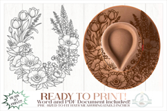 Spring Flowers Hat Burning Design Product Image 1