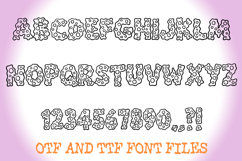 Wobbly Bubbles Alphabet Lettering ABC Text Cartoon Germ Font Product Image 3