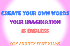 Wobbly Jelly Alphabet Lettering ABC Text Cartoon Font OTF Product Image 3