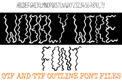 Wobbly Wire Lettering Font Spring Bouncy ABC OTF Type by Squeeb Creative