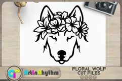 Floral Wolf SVG / Floral Animals SVG / Jungle Animals SVG Product Image 2