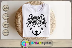Floral Wolf SVG / Floral Animals SVG / Jungle Animals SVG Product Image 1