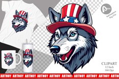 Wolf Patriotic Clipart Product Image 1