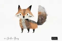 Woodland Wolf Clipart | Animal PNG Product Image 1