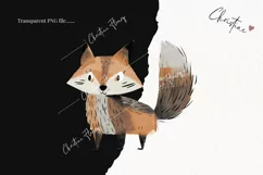 Woodland Wolf Clipart | Animal PNG Product Image 2