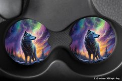 Wolf Coasters Png Watercolor Wolf Car Coasters Sublimation