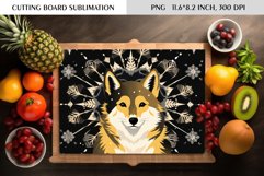 Winter Wolf|Christmas|Cutting Board Sublimation Product Image 1