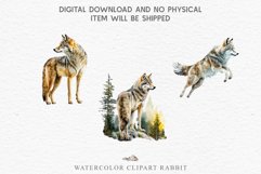 watercolor wolf floral, scrapbooking clipart, sublimation nursery drawing, forest animals Wolf Forest Animals Clipart PNG Scrapbooking Nursery Art Image Watercolor  Transparent Print invitation shirt designs sublimation kids printable digital