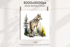 Wolf Forest Animals Clipart PNG Scrapbooking Nursery Art Image Watercolor  Transparent Print invitation shirt designs sublimation kids printable digital  watercolor wolf floral, scrapbooking clipart, sublimation nursery drawing, forest animals