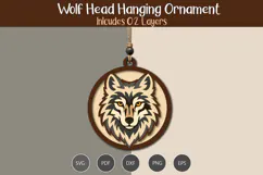 Wolf Head Hanging Ornament Product Image 3