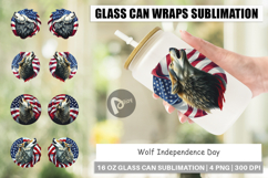 Glass Can Wolf 4th of July Product Image 1