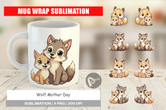 Mug Wrap Wolf Mother&#039;s Day Product Image 1