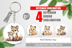 Keychain Wolf Mother&#039;s Day Product Image 1