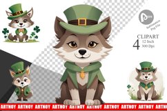 Wolf St. Patrick Clipart Product Image 1
