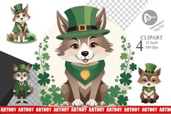 Wolf St. Patrick Clipart Product Image 1