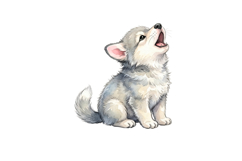 Cartoon Wolf Png Design |Bear Png Product Image 1