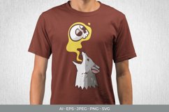 Wolf Releasing Skull Soul SVG Product Image 1