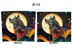 Wolf Tumbler Wrap, 20 oz tumbler wrap, Wolf Tumbler Wrap, Wolf Png