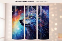 Wolf Tumbler Wrap Tumbler Wolf Sublimation Design 