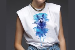 Wolf Watercolor Clipart Sublimation, PNG Product Image 2