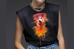 Wolf Watercolor Clipart Sublimation, PNG Product Image 5