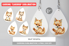 Earring Wolf Wildlife Product Image 1