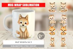Mug Wrap Wolf Wildlife Product Image 1