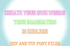 Wool Cloud Fluff Lettering ABC Font Typeface Alphabet OTF Product Image 3