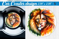 Car Coaster | Strong woman Product Image 1